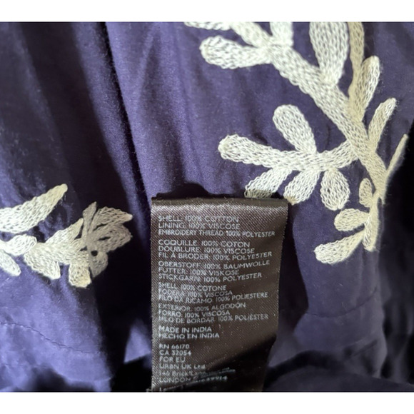 Anthropologie Navy and White Maxi Dress - Picture 13 of 15